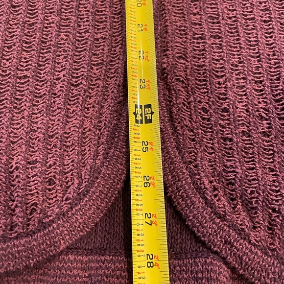 Free People FP BEACH Womens Sz S Button Front Cardigan Sweater Chunky Knit Brown - Picture 13 of 13